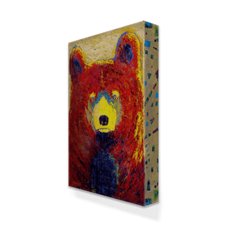 Red Bear - Metal Box Art Metal Box Art Shelle Lindholm