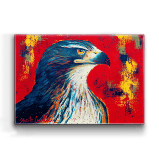 Redtail Hawk - Metal Box Art Metal Box Wall Art Shelle Lindholm