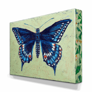 Black Swallowtail Butterfly - Metal Box Art Metal Box Art Shelle Lindholm
