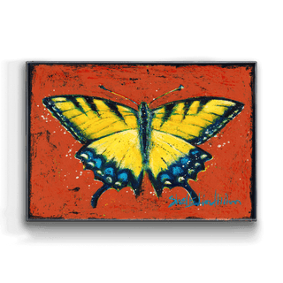 Yellow Swallowtail Butterfly - Metal Box Art Metal Box Art Shelle Lindholm