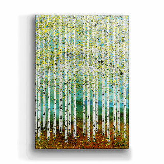 Spring Aspens - Portrait Metal Box Art Metal Box Art Nancy Seiler