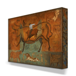 Taurus Tapestry - Metal Box Art Metal Box Art Monte Dolack