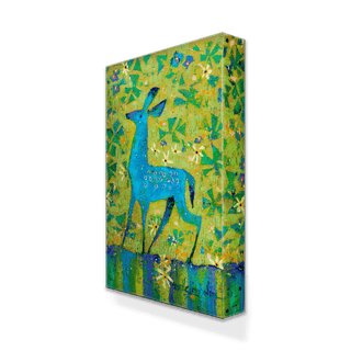 Blue Fawn in Clover - Metal Box Art Metal Box Art Shelle Lindholm