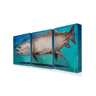 Steelhead Splendor: 3-Piece Metal Box Art Metal Box Art Ed Anderson