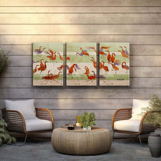 Return of the Sandhill Cranes: 3-Piece Metal Box Art Metal Box Art Shelle Lindholm