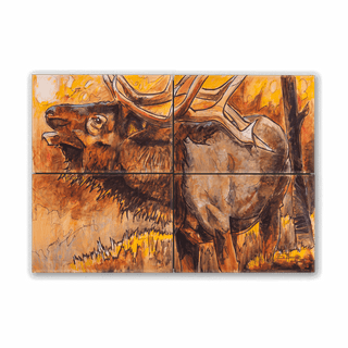 Afternoon Elk: 3-Piece Metal Box Art Metal Box Art Ed Anderson