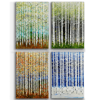 Aspen Almanac: 4-Piece Metal Box Art Set Metal Box Wall Art Nancy Seiler