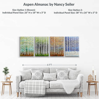 Aspen Almanac: 4-Piece Metal Box Art Set Metal Box Wall Art Nancy Seiler