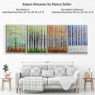 Aspen Almanac: 4-Piece Metal Box Art Set Metal Box Wall Art Nancy Seiler