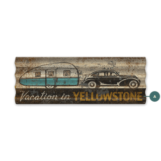 Vacation In... - Corrugated Metal Wall Art Corrugated Metal Marty Mummert Studio