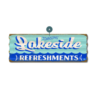 Lakeside Refreshments - Corrugated Metal Wall Art Corrugated Metal Marty Mummert Studio