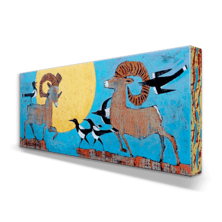 Bighorn - Metal Box Art Metal Box Wall Art Shelle Lindholm