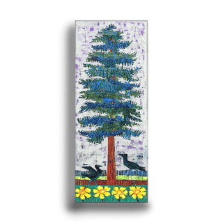 Blue Spruce 3 - Metal Box Art Metal Box Wall Art Shelle Lindholm