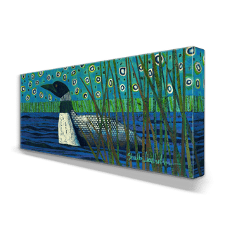 Lone Loon - Metal Box Art Metal Box Wall Art Shelle Lindholm