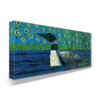 Lone Loon - Metal Box Art Metal Box Wall Art Shelle Lindholm