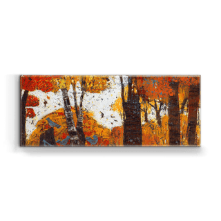 October East Trees, Bluejays - Metal Box Art Metal Box Wall Art Shelle Lindholm