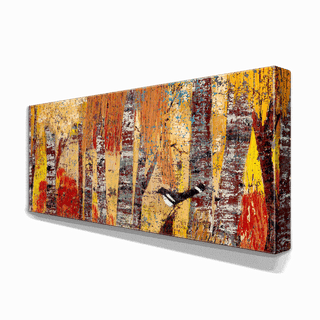Seasonal Serenade: Autumn Reflection - Metal Box Art Metal Box Art Shelle Lindholm