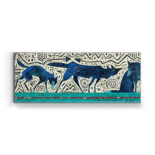 Wild Blue Yonder 1 - Metal Box Art Metal Box Wall Art Shelle Lindholm