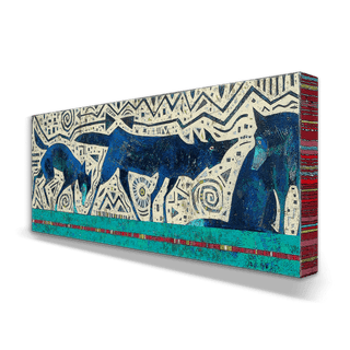 Wild Blue Yonder 1 - Metal Box Art Metal Box Wall Art Shelle Lindholm