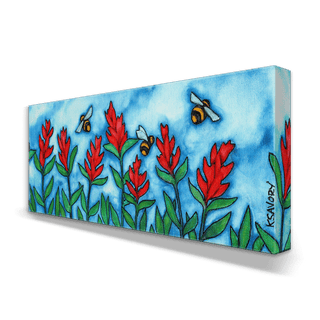 Bee Happy - Metal Box Art Metal Box Wall Art Karen Savory