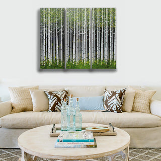 Summer Aspens - 3-Panel Metal Box Art Metal Box Art Nancy Seiler