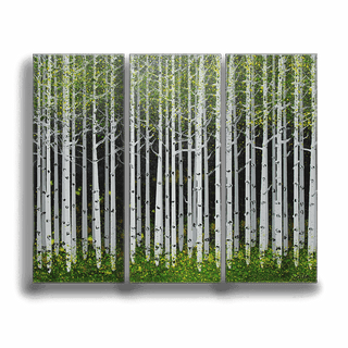 Summer Aspens - 3-Panel Metal Box Art Metal Box Art Nancy Seiler