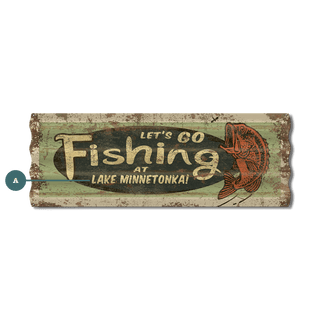 Let's Go Fishing - Corrugated Metal Wall Art Corrugated Wall Art Meissenburg Designs