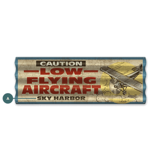 Low Flying Aircraft - Corrugated Metal Wall Art Corrugated Metal Old Wood Signs