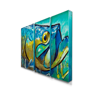 Tidal Tarpon: 3-Piece Metal Box Art Metal Box Art Ed Anderson