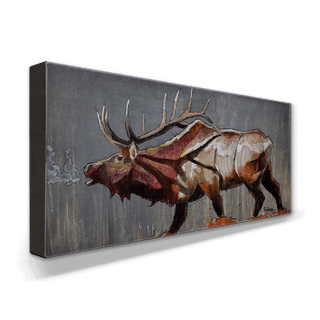 Elk Morning Bugle: Metal Box Art Metal Box Art Ed Anderson