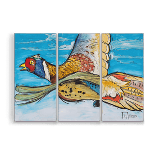 Pheasant in Flight: 3-Piece Metal Box Art Metal Box Art Ed Anderson