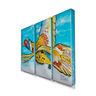 Pheasant in Flight: 3-Piece Metal Box Art Metal Box Art Ed Anderson