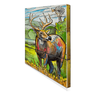 The Watchful Whitetail: 3-Piece Metal Box Art Metal Box Art Ed Anderson