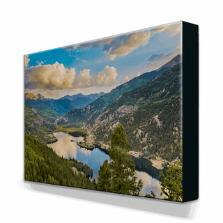 Mountain Lake Panorama - Metal Box Art Metal Box Art Michael Underwood