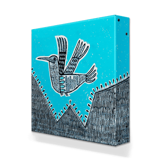 El Colibri 4: Hummingbird in Turquoise - Metal Box Art Metal Box Wall Art Shelle Lindholm