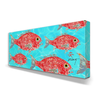 School of Red Snapper - Metal Box Art Metal Box Art FishAye Trading Company