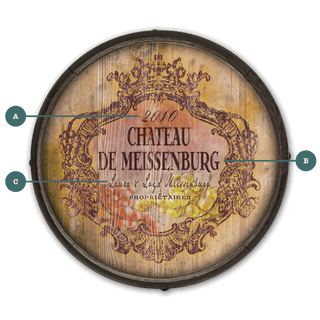 Chateau de Meissenburg - Barrel End Wall Art Barrel Ends Meissenburg Designs