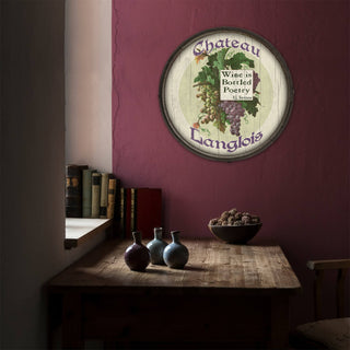Wine is Bottled Poetry: Personalized - Barrel End Wall Art Barrel Ends Old Wood Signs