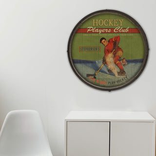 Hocky Players Club - Barrel End Wall Art Barrel Ends Meissenburg Designs