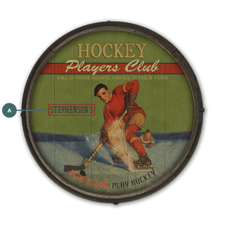 Hocky Players Club - Barrel End Wall Art Barrel Ends Meissenburg Designs