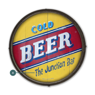 Have a Cold Beer - Personalized - Barrel End Wall Art Barrel Ends Marty Mummert Studio