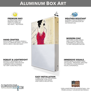Winter of Spring Aspens - 3-Panel Metal Box Art Metal Box Art Nancy Seiler