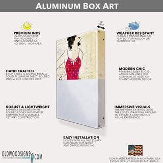 Taurus Tapestry - Metal Box Art Metal Box Art Monte Dolack