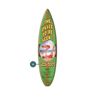 The Place to Be Seen - Surfboard Wall Art Surfboards Old Wood Signs
