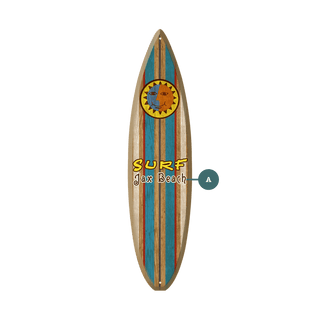 Vintage Stripes and Sun - Surfboard Wall Art Surfboards Old Wood Signs
