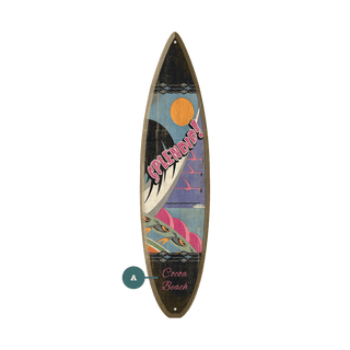 Splendid Flamingos! - Surfboard Wall Art Surfboards Old Wood Signs