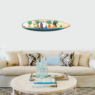 Come for the Sun, Stay for the Mermaids - Surfboard Wall Art Surfboards Meissenburg Designs