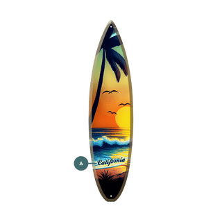 Sunset Surf - Surfboard Wall Art Surfboards Meissenburg Designs