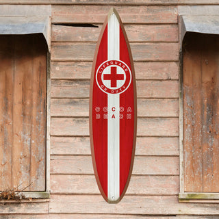 Lifeguard Sign: Personalized - Surfboard Wall Art Surfboards Old Wood Signs