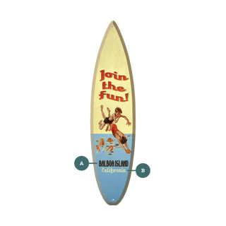 Join the Fun! - Surfboard Wall Art Surfboards Meissenburg Designs